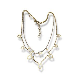 J Crew Dainty Layered Arrowhead Necklace